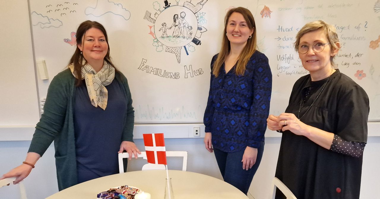 Rikke Jensen, Maike Rops og Inge Christensen er de faste ansigter, man møder i Familiens Hus