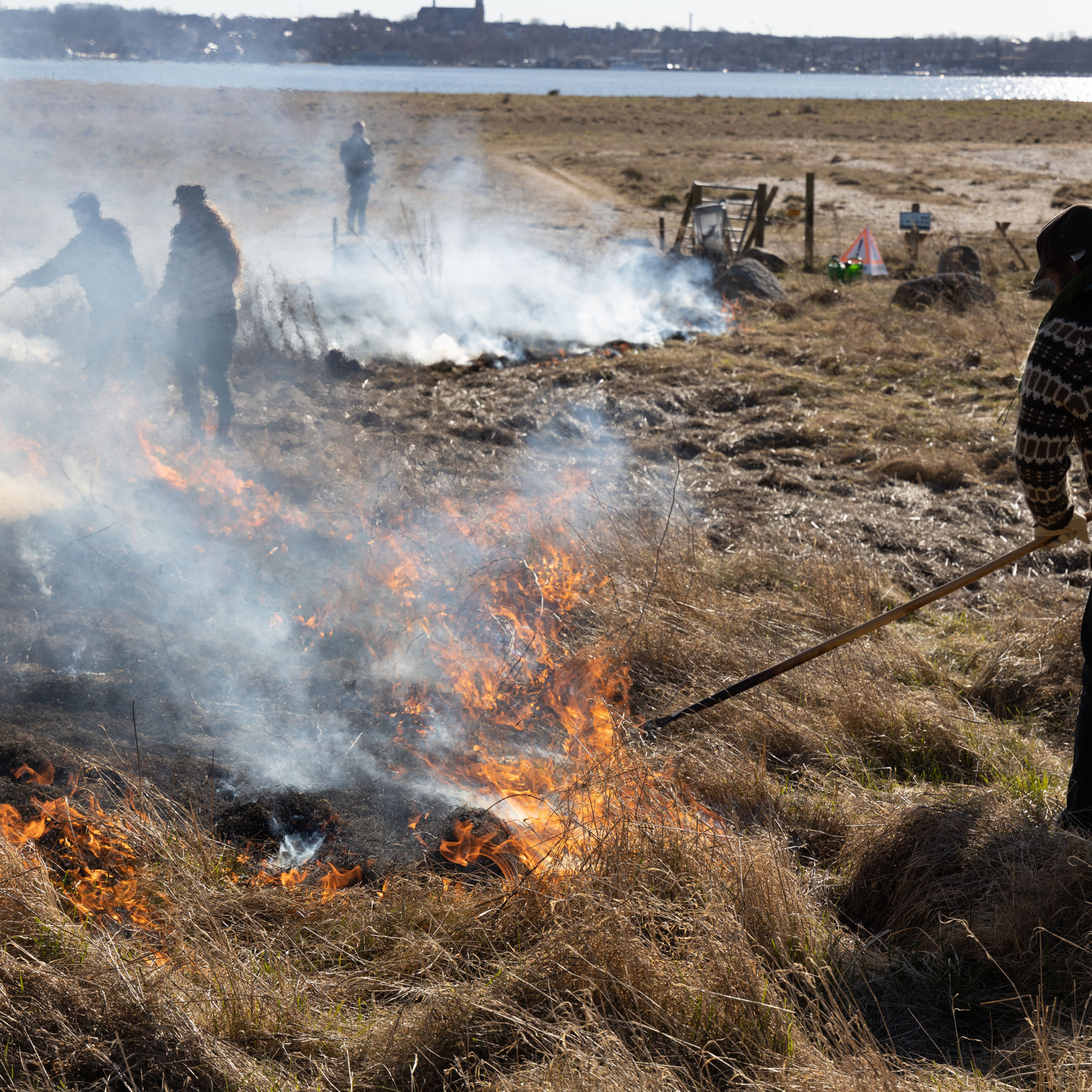 Afbrænding ved Vigen Strandpark