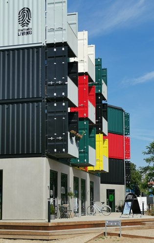 Containerby på Basgangen i Musicon