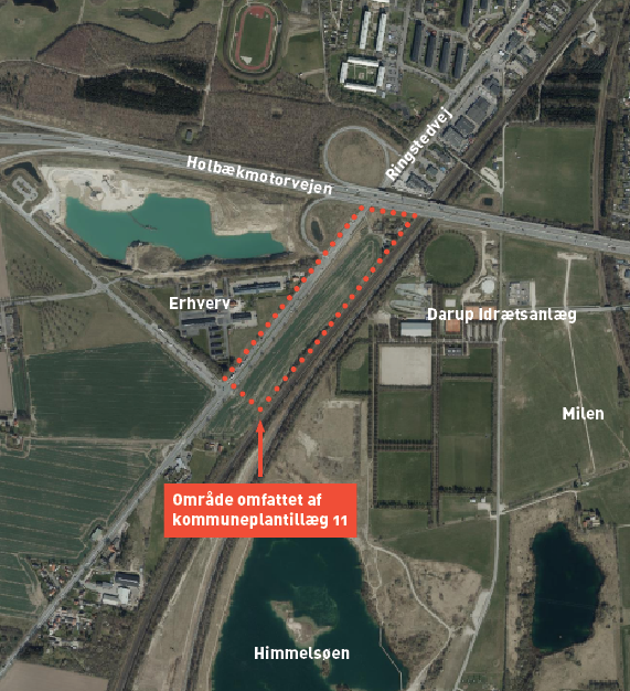 Område omfattet af kommuneplantillæg 11