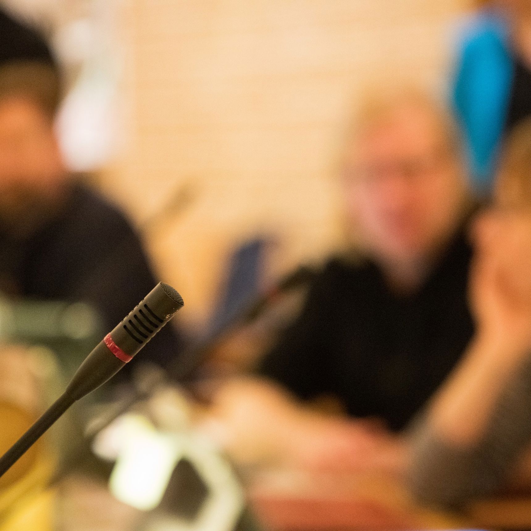 Mikrofon i byrådssalen