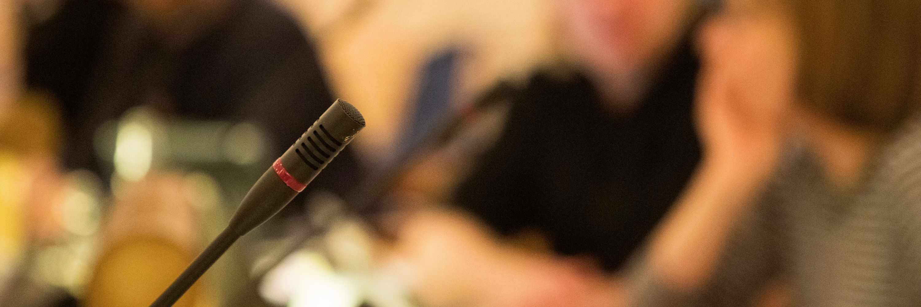 Mikrofon i byrådssalen