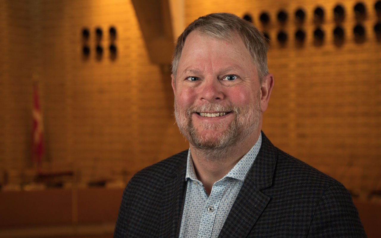 Borgmester Tomas Breddam i Byrådssalen