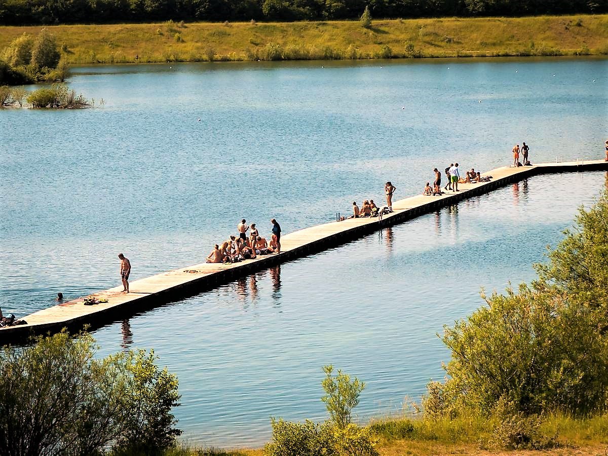 Du kan bade midt i Roskilde ved Himmelsøen, der ligger i Darup