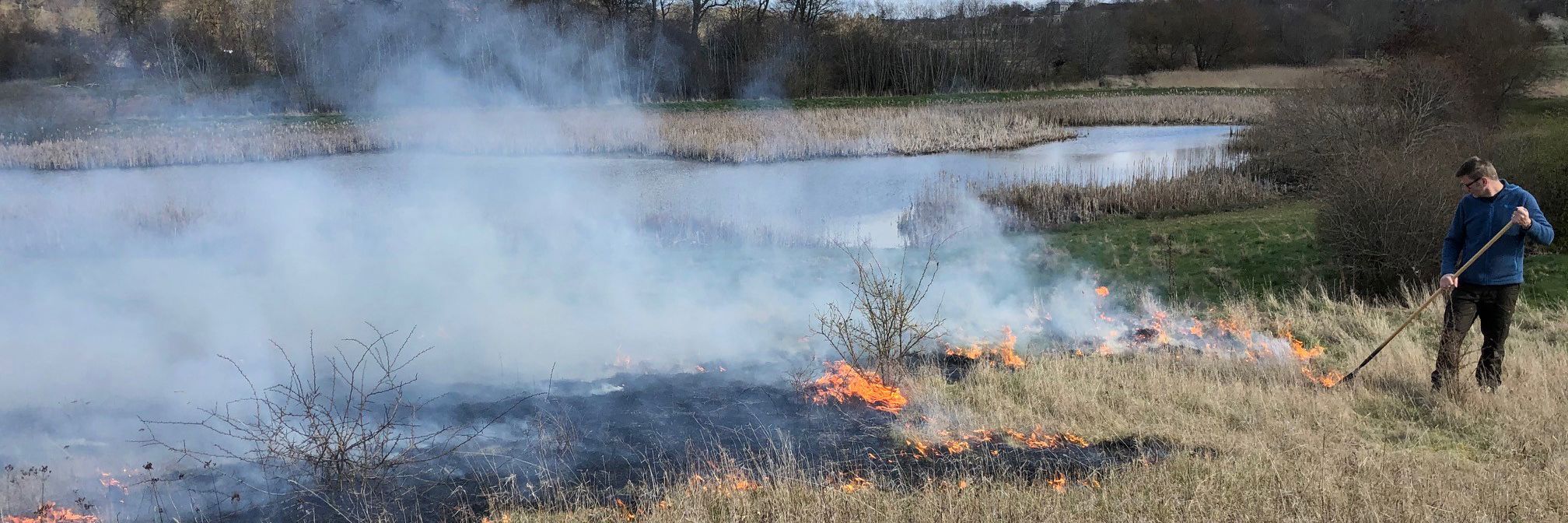Kontrolleret afbrænding ved Hørhusene