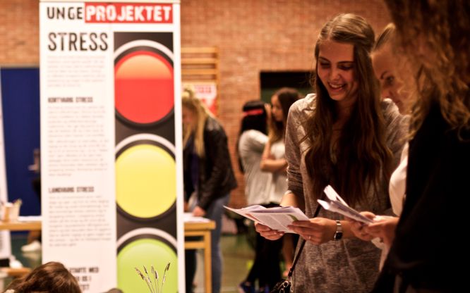 Unge på sundhedseksperimentariet.