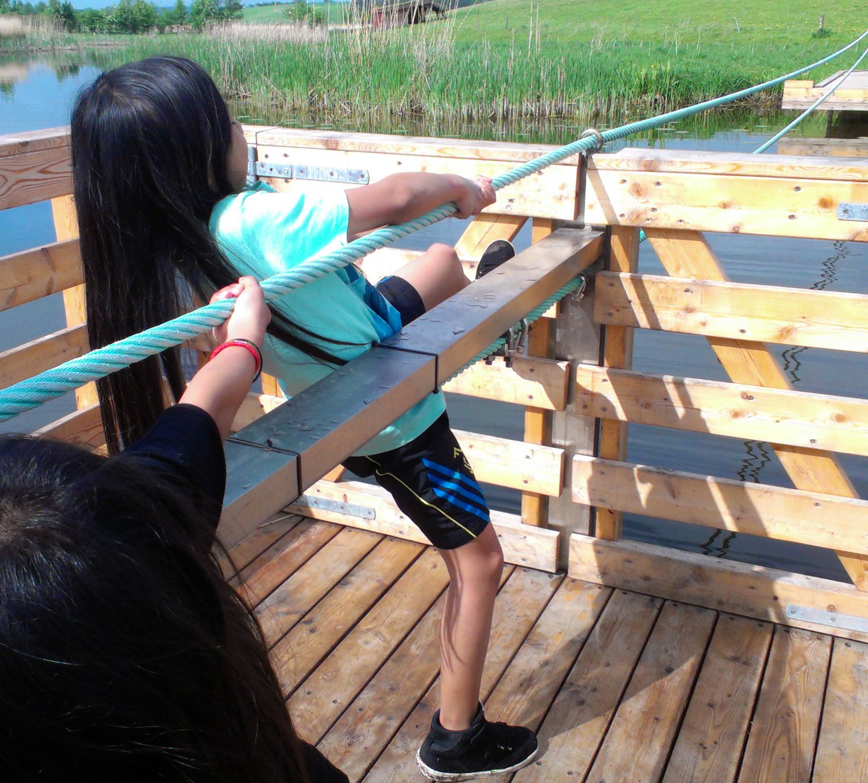 Børn på trækfærgen